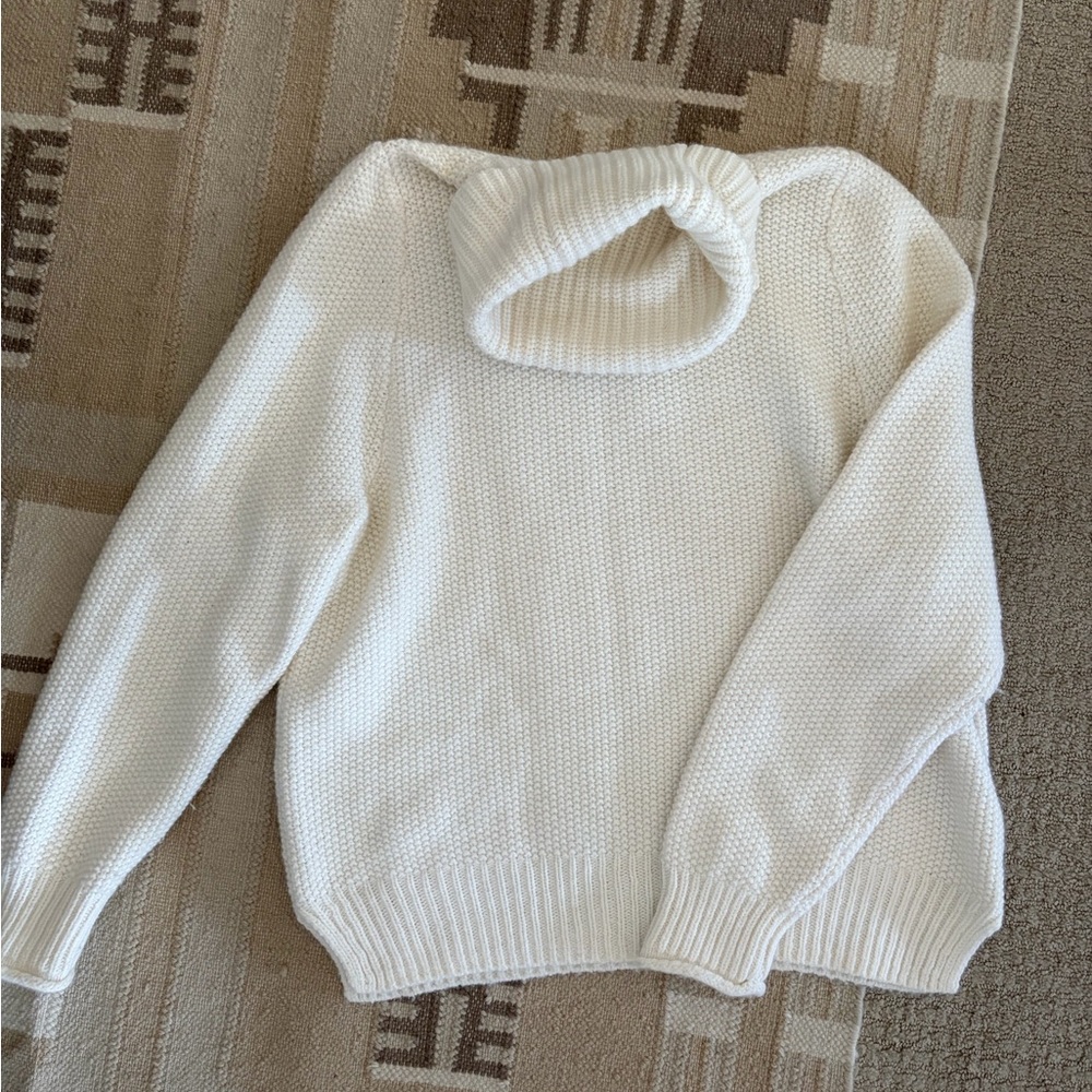 Madewell Cream Turtleneck Sweater